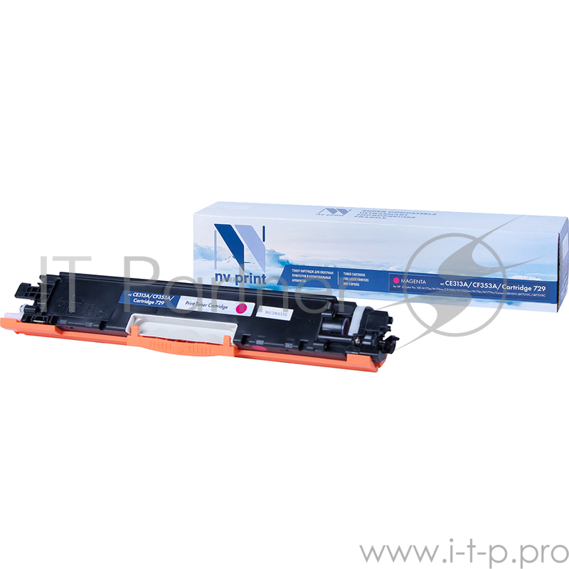 Картридж NVPrint совместимый HP CE313A/CF353A/Canon 729 Magenta для LaserJet Color Pro 100 M175a/M175nw/CP1025/CP1025nw/M i-SENSYS LBP7010C/LBP7018С (1000k)