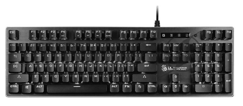 Клавиатура A4 Bloody B760 механическая черный/оранжевый USB for gamer LED