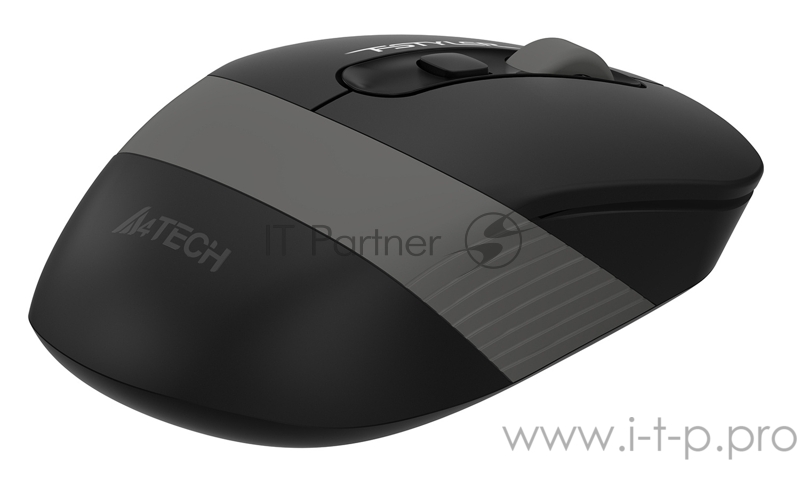 Мышь A4 Fstyler FG10S черный/серый оптическая (2000dpi) silent беспроводная USB (4but)