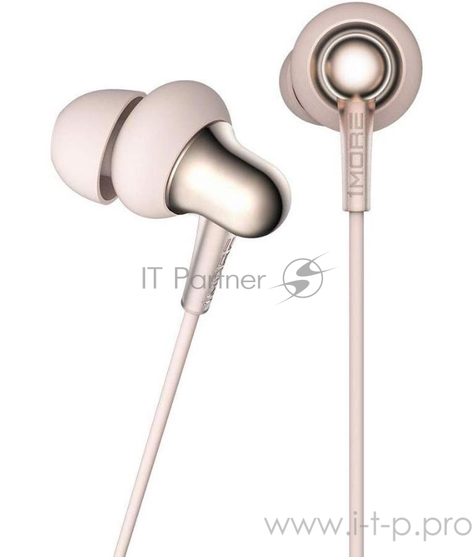 Наушники 1MORE E1024BT-Gold внутриканальные с микрофоном,20 - 20000 Гц,98 дБ,32 Ом,BT 5.0,A2DP, AVRCP, Hands free, Headset
