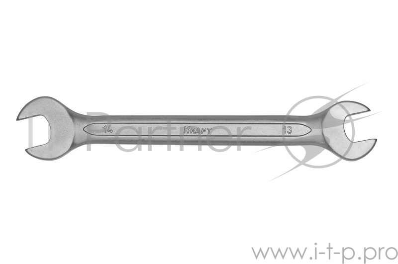 Ключ рожковый KRAFT КТ 700528 (13 / 14 мм) хром-ванадиевая сталь (Cr-V)