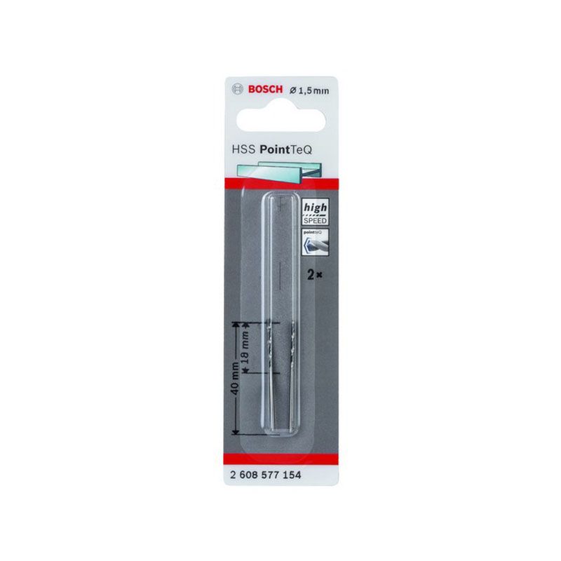 Bosch 2608577154 2 HSS PointTeQ Сверла 1.5mm