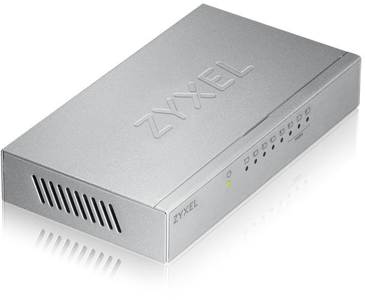 Сетевое оборудование ZYXEL ES-108AV3-EU0101F Коммутатор v3, 8 портов 100 Мбит/с, настольный, металлический корпус