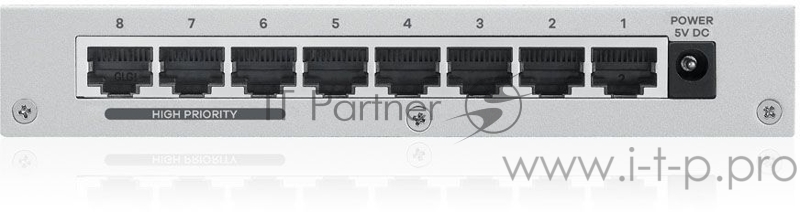 Сетевое оборудование ZYXEL ES-108AV3-EU0101F Коммутатор v3, 8 портов 100 Мбит/с, настольный, металлический корпус