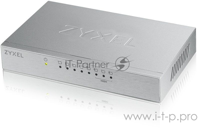 Сетевое оборудование ZYXEL ES-108AV3-EU0101F Коммутатор v3, 8 портов 100 Мбит/с, настольный, металлический корпус