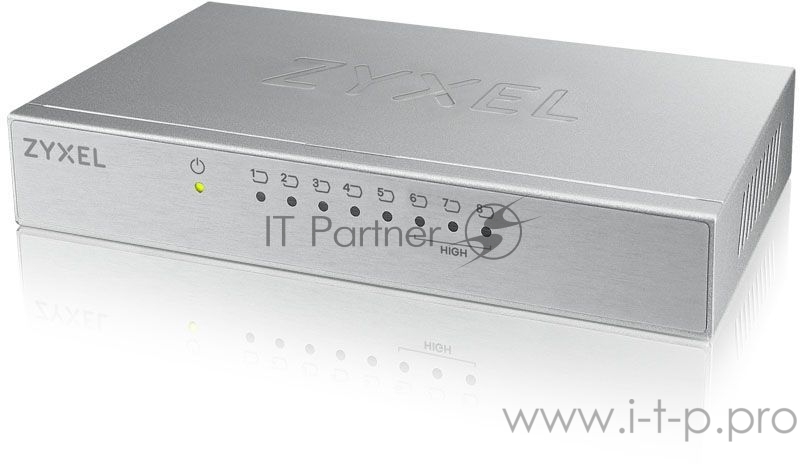 Сетевое оборудование ZYXEL ES-108AV3-EU0101F Коммутатор v3, 8 портов 100 Мбит/с, настольный, металлический корпус