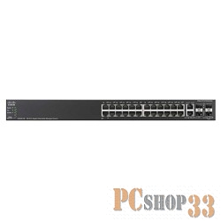 Сетевое оборудование Cisco SB SG500-28-K9-G5 Коммутатор 28-портовый Cisco SG500-28 28-port Gigabit Stackable Managed Switch