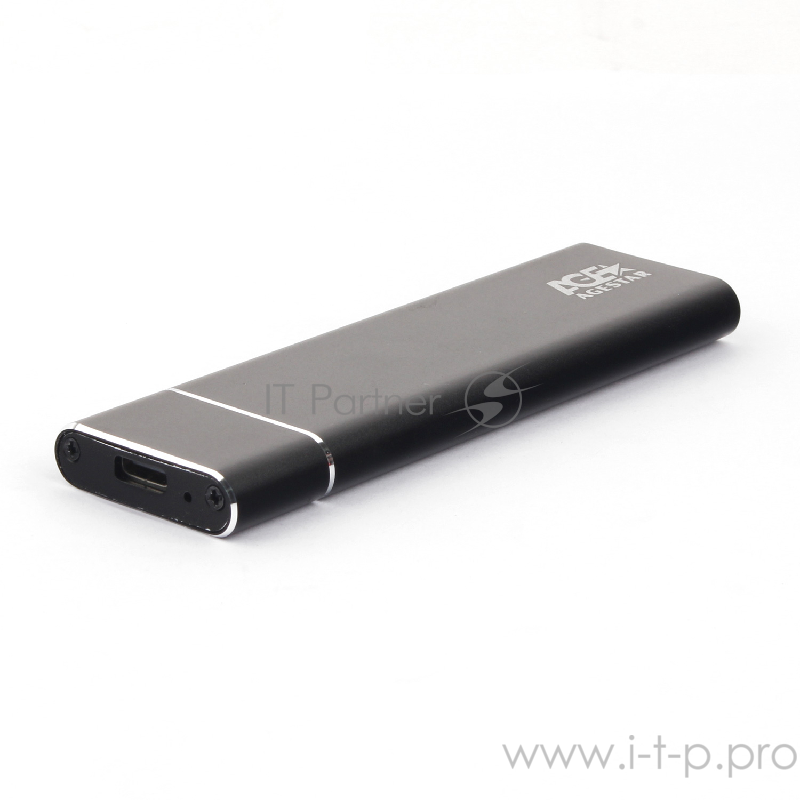 Внешний корпус AgeStar M.2 USB 3.0 NGFF (B-key) AgeStar 3UBNF5C (BLACK) , алюминий, серебристый