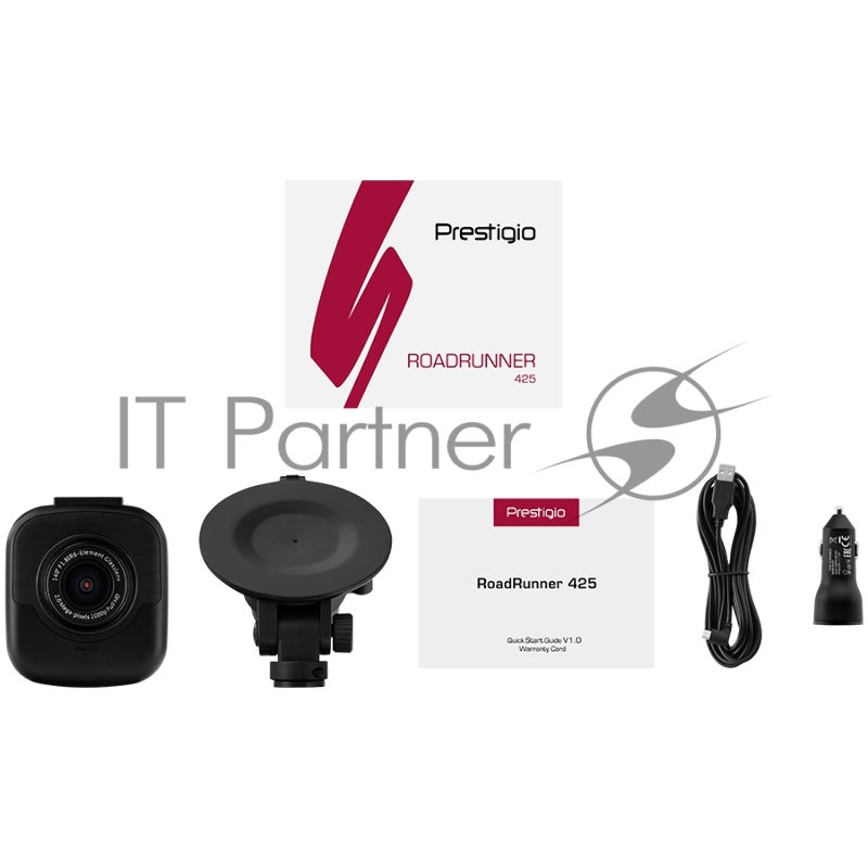 Видеорегистратор Prestigio RoadRunner 425, 2.0 LCD (960x240) display, FHD 1920x1080@30fps, HD 1280x720@30fps, GP5168, 2.0 MP CMOS GC2023 image sensor, 2 MP camera, 140° Viewing Angle, 340 mAh, OVP, NTC, Motion Detection, G-sensor, Cyclic Recording, c