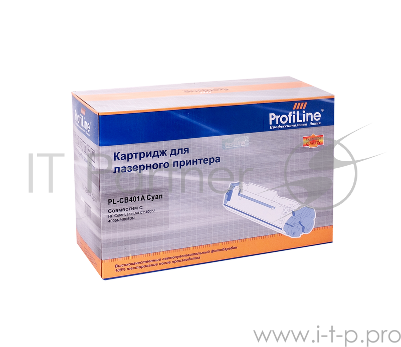 Картридж PL-CB401A для принтеров HP CLJ CP4005/CP4005DN/CP4005N Cyan 7500 копий ProfiLine