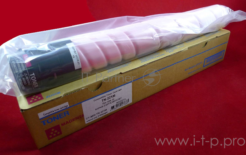 Тонер Konica-Minolta bizhub C227/C287 magenta TN-221M (туба 510г), (ELP Imaging®)