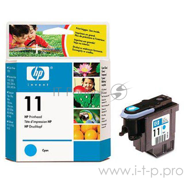 Печатающая головка HP №11 (C4811A), синий, cyan, для HP DJ 500/800/IJ 1700/2200/2250/2250tn