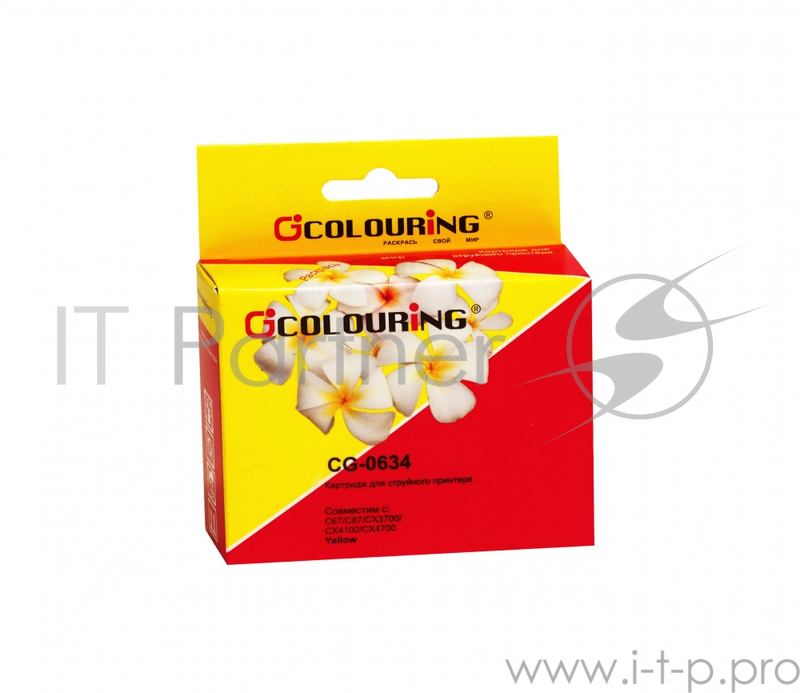 Картридж CG-0634 для принтеров Epson C67/C87/CX3700/CX4100/CX4700 Yellow пигментные Colouring