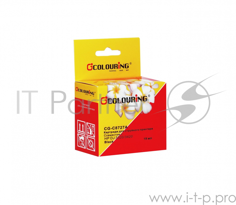 Картридж CG-C8727A для принтеров HP DJ 3320/3420/3845 Black водн Colouring
