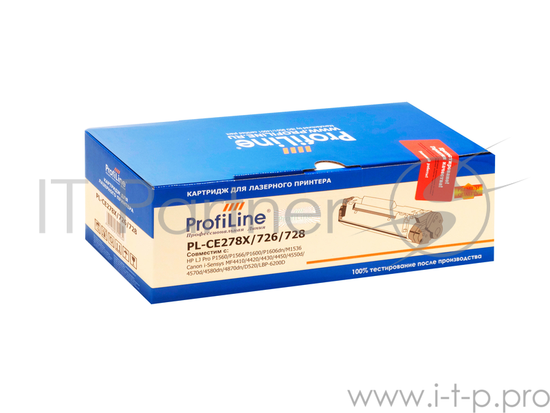 Картридж PL-CE278X/726/728 для принтеров HP LJ Pro P1560/P1566/P1600/P1606dn/M1536 Canon i-Sensys MF4410/4420/4430/4450/4550d/45 2500 копий ProfiLine