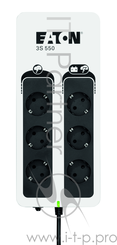 Источник бесперебойного питания Eaton 3S 550D 330Вт 550ВА белый/черный