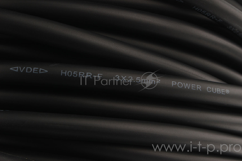 Удл. на мет. катушке “Power Cube” IP44 16А 50м резина 3*2,5мм2 4 роз. с/з