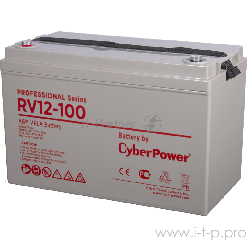 Аккумуляторная батарея PS CyberPower RV 12-100 / 12 В 100 Ач Battery CyberPower Professional series RV 12-100 / 12V 100 Ah