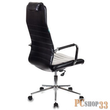 Кресло руководителя Бюрократ KB-9/ECO черный искусственная кожа крестовина хром