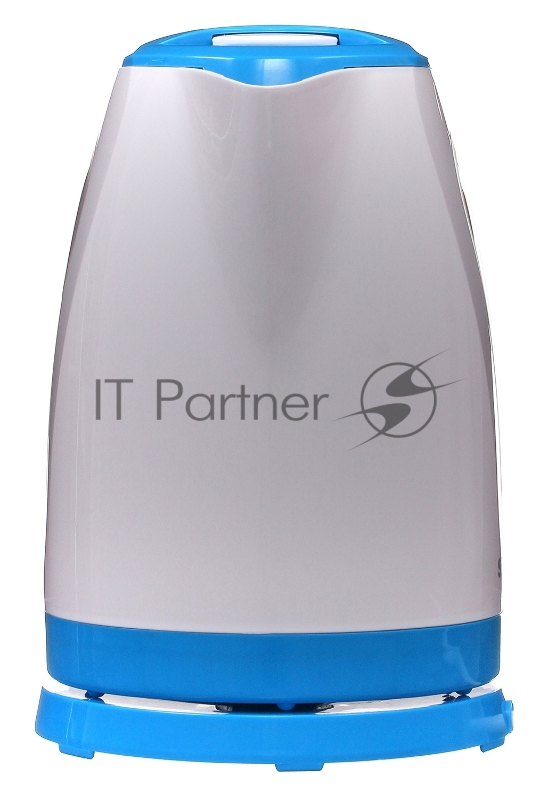 Чайник электрический Starwind SKP1217 1.8л. 2200Вт белый/голубой (корпус: пластик)