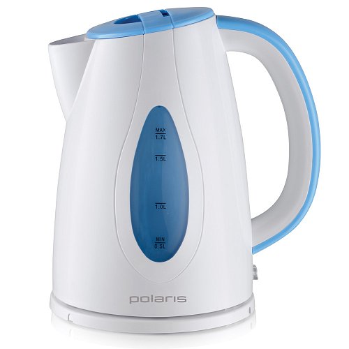 Чайник электрический Polaris PWK 1752C голубой/белый