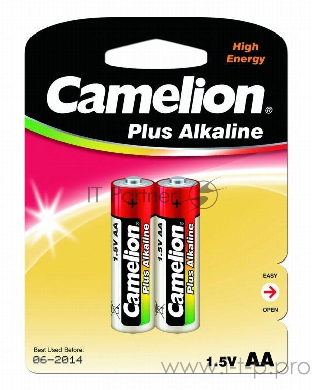 Camelion..LR 6 .Plus Alkaline BL-2 (LR6-BP2, батарейка,1.5В) (2 шт. в уп-ке)