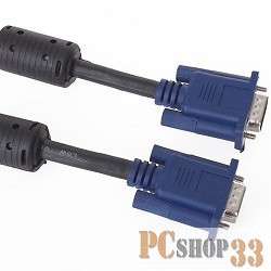 Кабель VCOM VVG6460-10M(O) Кабель удлинительный Монитор-SVGA card (15M-15F) 10m, 2 фильтра