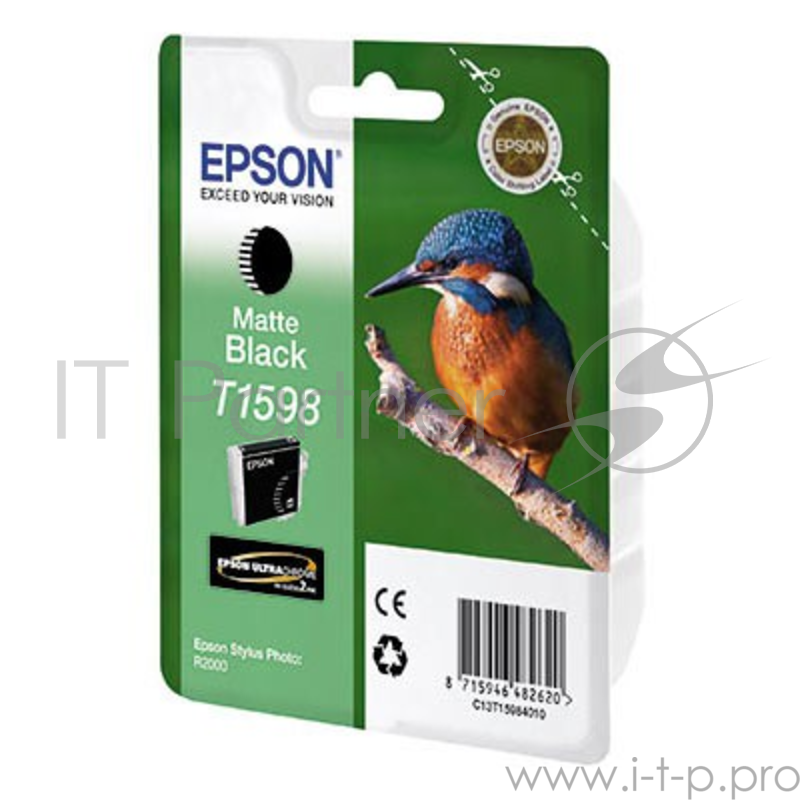 Расходные материалы EPSON C13T15984010 EPSON T1598 для Stylus Photo R2000 (matte black) (cons ink)
