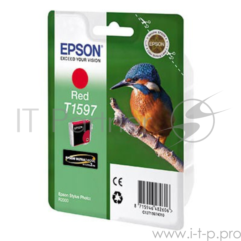 Расходные материалы EPSON C13T15974010 EPSON T1597 для Stylus Photo R2000 (red) (cons ink)