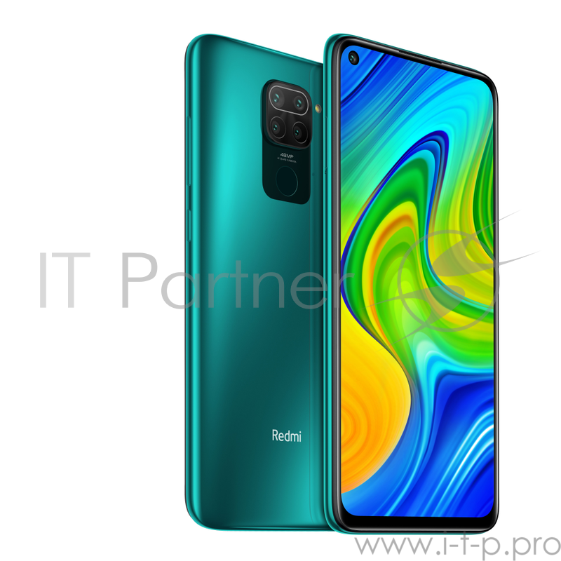 Смартфон Xiaomi Redmi Note 9 Pro Tropical Green (M2003J6B2G), 17,01 см (6.67) 2400 x 1080 пикселей, 1,8 ГГц+2,3 ГГц, 8 Core, 6GB RAM, 128 GB, up to 512GB flash, 64 МП+8 МП+5 МП+2 МП/16Mpix, 2 Sim, 2G, 3G, LTE, BT v5.0, WiFi 802.11 a/b/g/n/ac, GPS / A