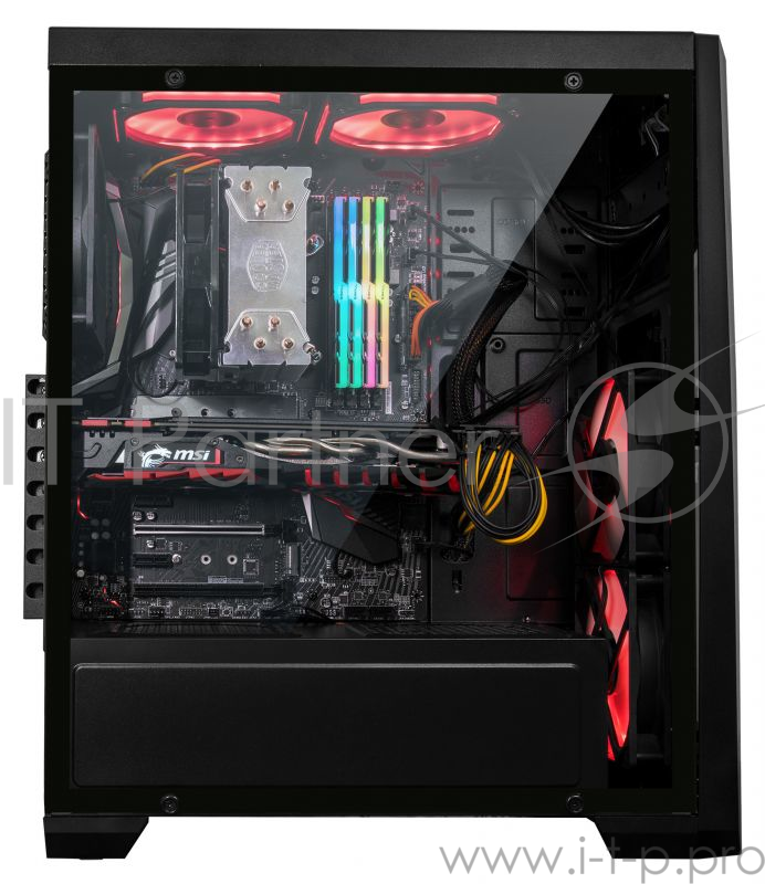 Корпус Formula V-LINE 185G-03G черный/черный без БП ATX 1xUSB2.0 1xUSB3.0 audio bott PSU