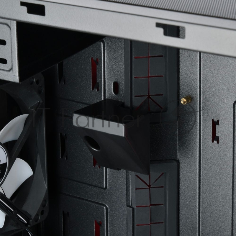 Корпус SilverStone SST-RL08BR-RGB черно-красный (ATX, закаленное стекло, RGP fan, 2xUSB 3.0, HD Audio)