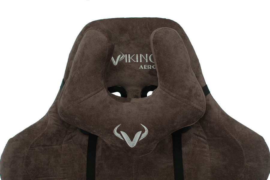Кресло игровое Бюрократ VIKING KNIGHT LT10 FABRIC коричневый крестовина металл