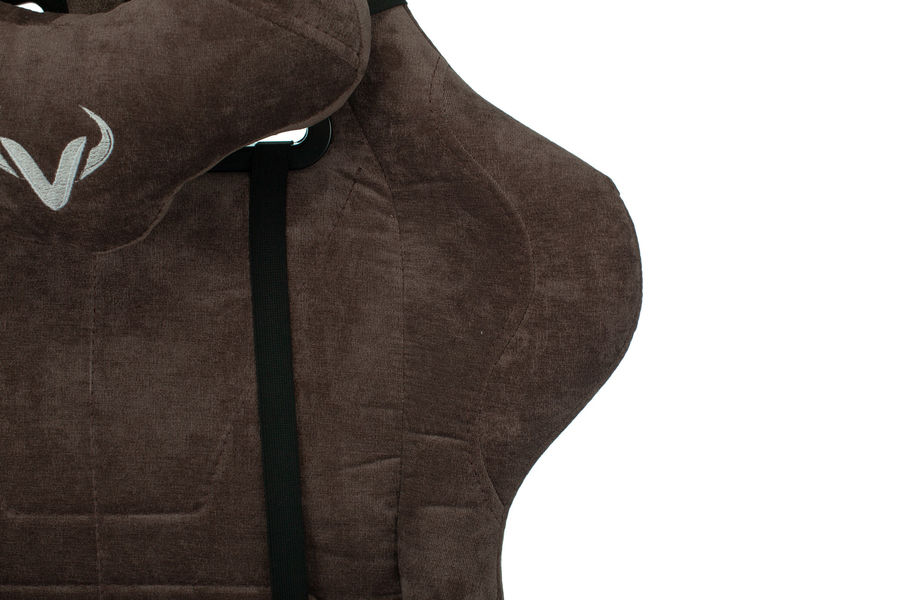 Кресло игровое Бюрократ VIKING KNIGHT LT10 FABRIC коричневый крестовина металл