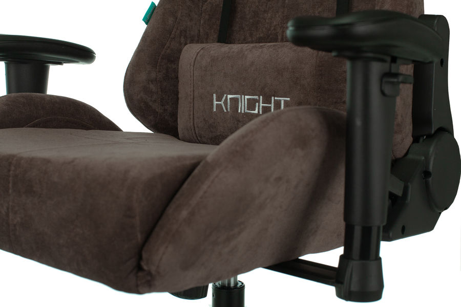 Кресло игровое Бюрократ VIKING KNIGHT LT10 FABRIC коричневый крестовина металл