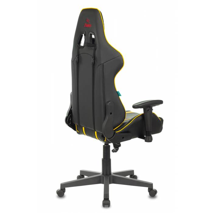 Кресло игровое Бюрократ VIKING ZOMBIE A4 YEL черный/желтый искусственная кожа