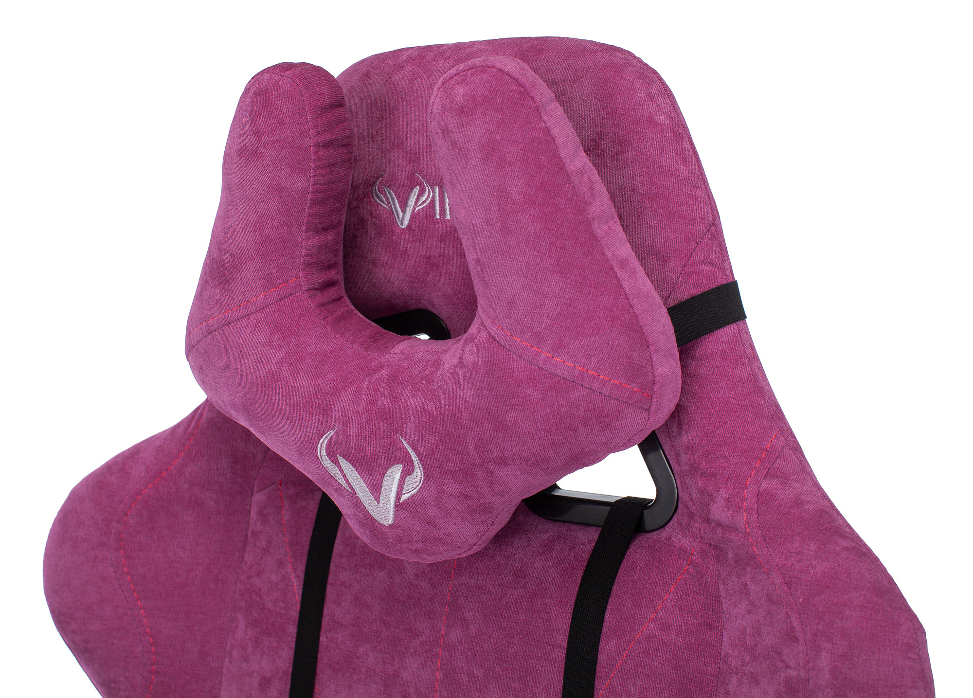 Кресло игровое Бюрократ VIKING KNIGHT LT15 FABRIC малиновый крестовина металл