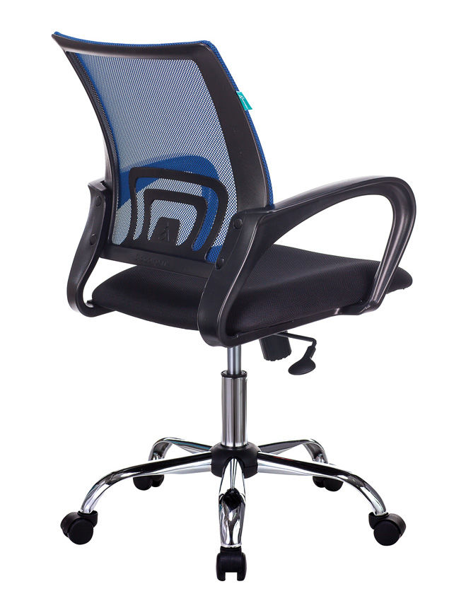Кресло Бюрократ CH-695N/SL/BL/TW-11 спинка сетка синий TW-05 сиденье черный TW-11 крестовина хром