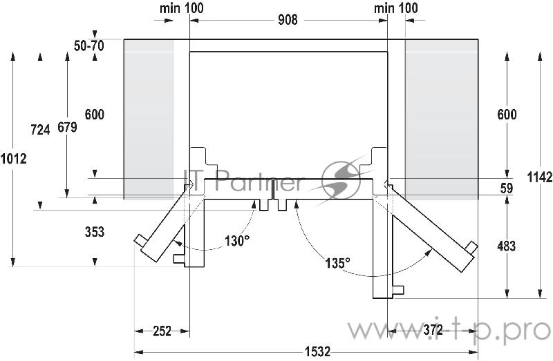 Холодильник Gorenje NRS9181VXB нержавеющая сталь (двухкамерный)