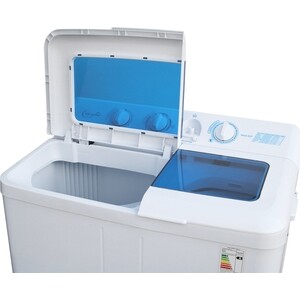 Стиральная машина WILLMARK WMS-85P (полуавтомат,стирка/отжим 8.5кг/6.0кг,1350об.мин, насос, пластик)