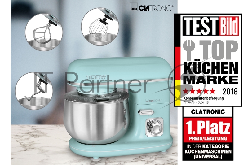 Кухонный комбайн Clatronic KM 3711 mint-grun