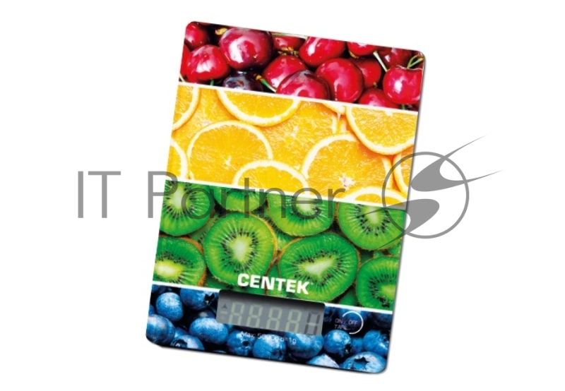 Весы кухонные CENTEK CT-2459 Sweet Centek CT-2459 <Sweet> сенсор, стеклянные, электронные, max 5кг, шаг 1г, LCD
