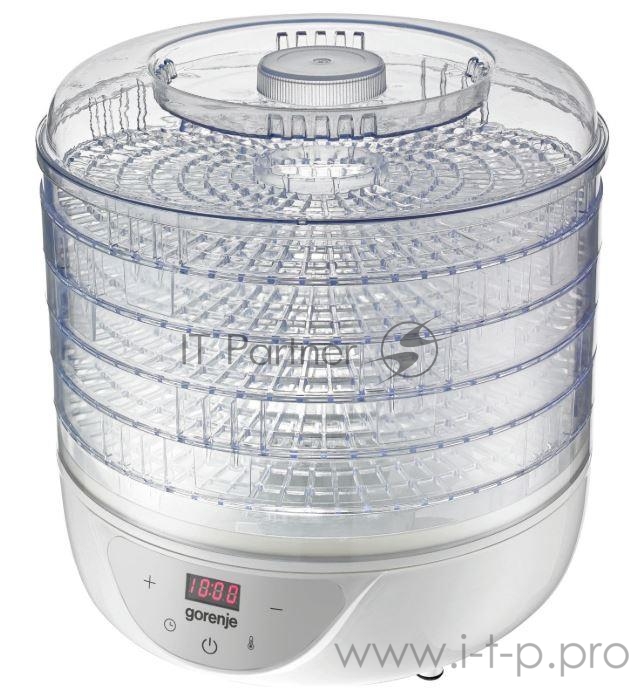 Сушка для фруктов и овощей Gorenje FDK24DW 5под. 240Вт белый