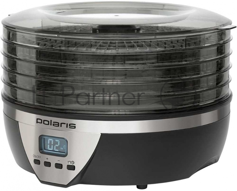 Сушка для фруктов и овощей Polaris PFD 2605D 5под. 350Вт черный