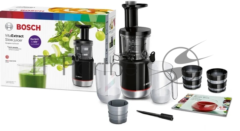 Соковыжималка шнековая Bosch MESM731M черный