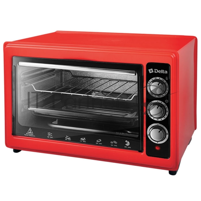 Мини-печь DELTA D-0123 красная