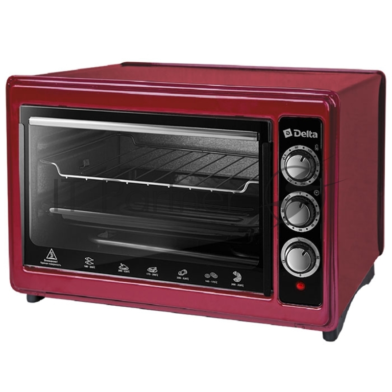 Мини-печь DELTA D-0123 бордовая