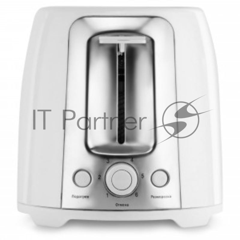 Тостер Vitek VT-1582 W белый (белый, 750 Вт, 2 отделения, механическое управление)