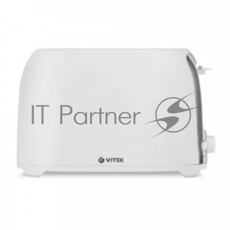 Тостер Vitek VT-1582 W белый (белый, 750 Вт, 2 отделения, механическое управление)