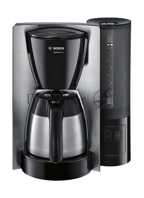 Кофеварка капельная Bosch TKA6A683 1200Вт нержавеющая сталь/черный